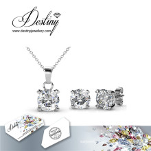 Destiny Jewellery Crystal From Swarovski Crystal Snail Set Pendant and Earrings